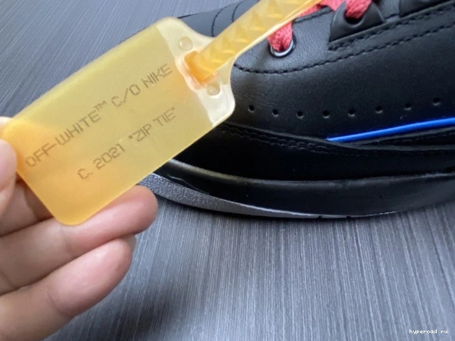 Retro 2 Jordan SP DJ4375-004 Off-White Low Black Blue 0729